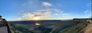 The view from backstage at the Gorge, one of the most beautiful venues in the world
