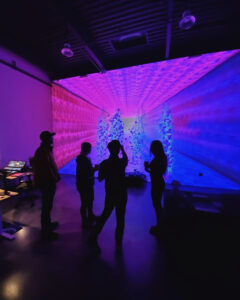 First Friday interactive install at VE Studio